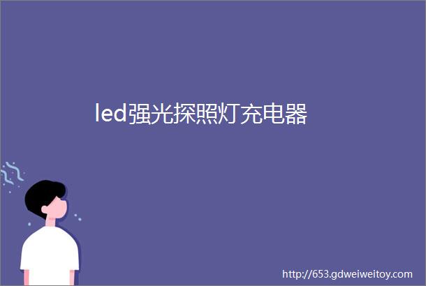 led强光探照灯充电器